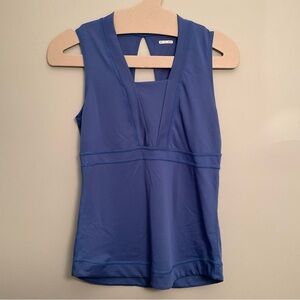 Lululemon Blue Sleeveless V-Neck Workout Top, size 4